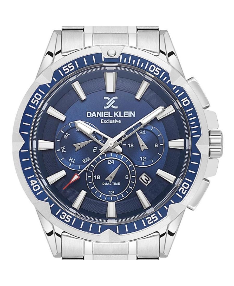 DANIEL KLEIN Men Analog Quartz Casual Watch Classic Dress Blue Dial Waterproof R