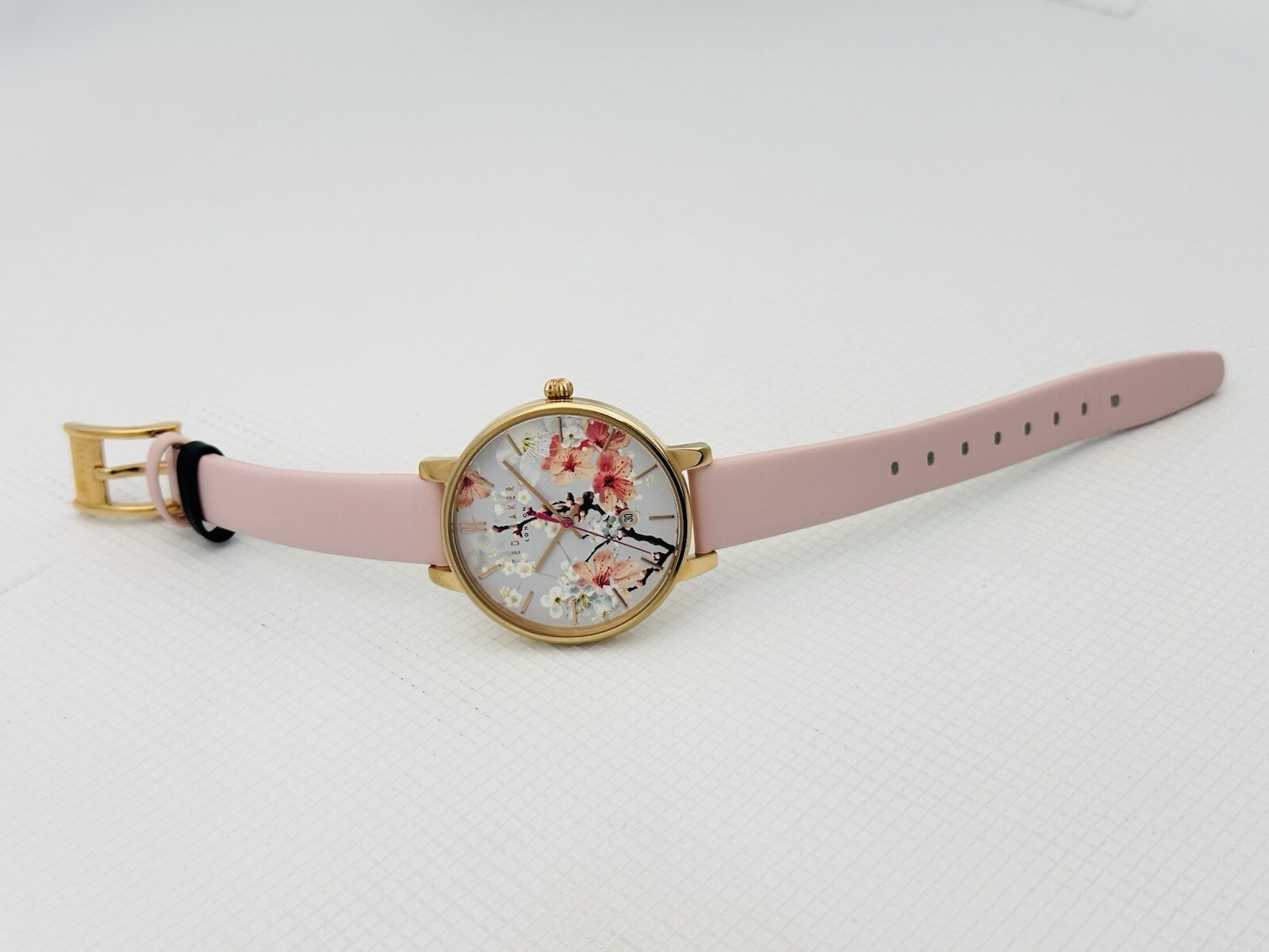 Ted Baker Kate Women’s TE10031545 Multicolour Floral Dial Pink Strap Watch