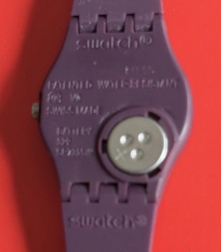 Swatch Repeat Chic Purple LR138 Watch Polymer Clasp Essentials Collection