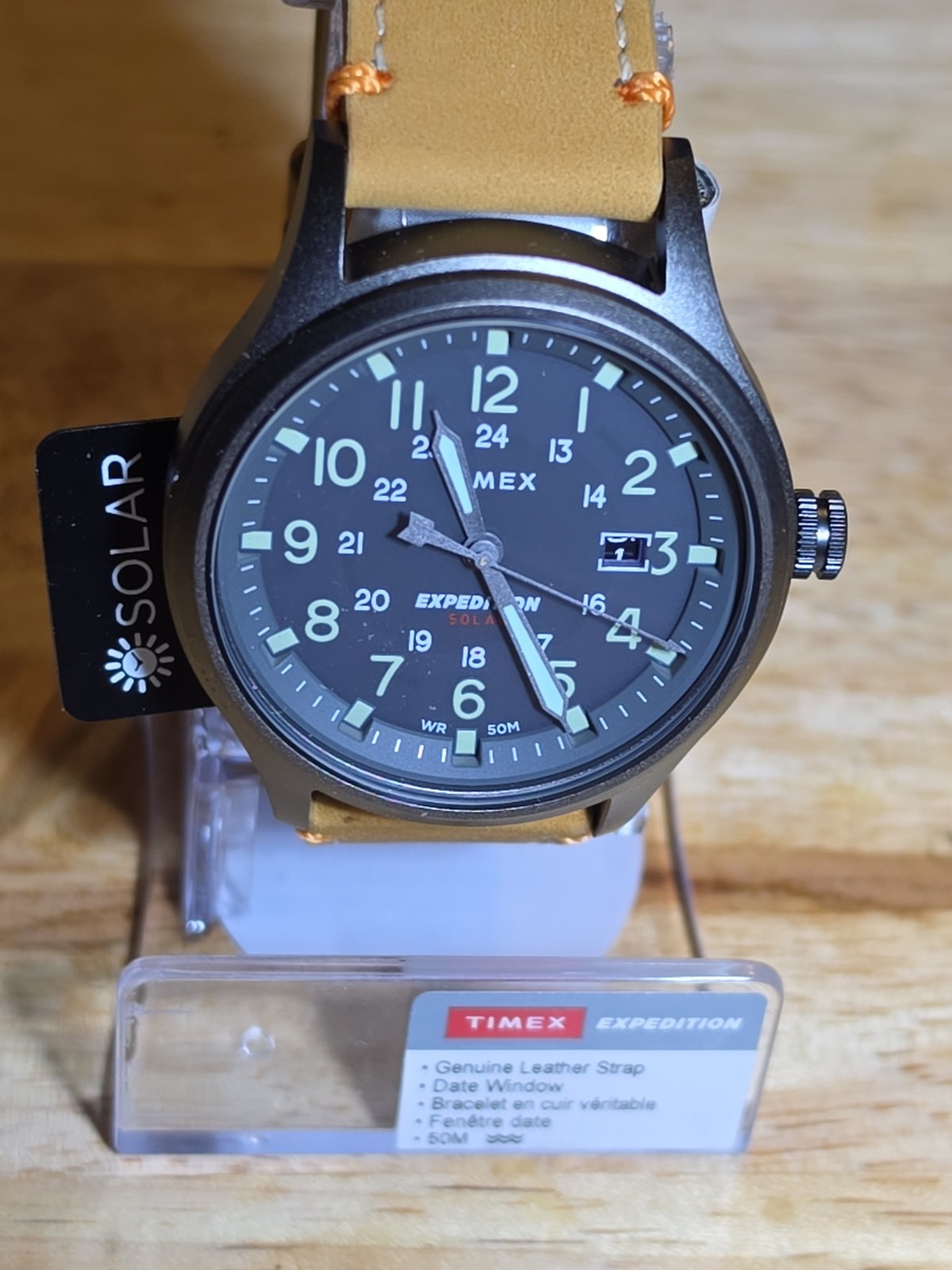 Timex Men’s Expedition Scout Solar 40mm Watch – Gunmetal Tan/Gray/Gunmetal