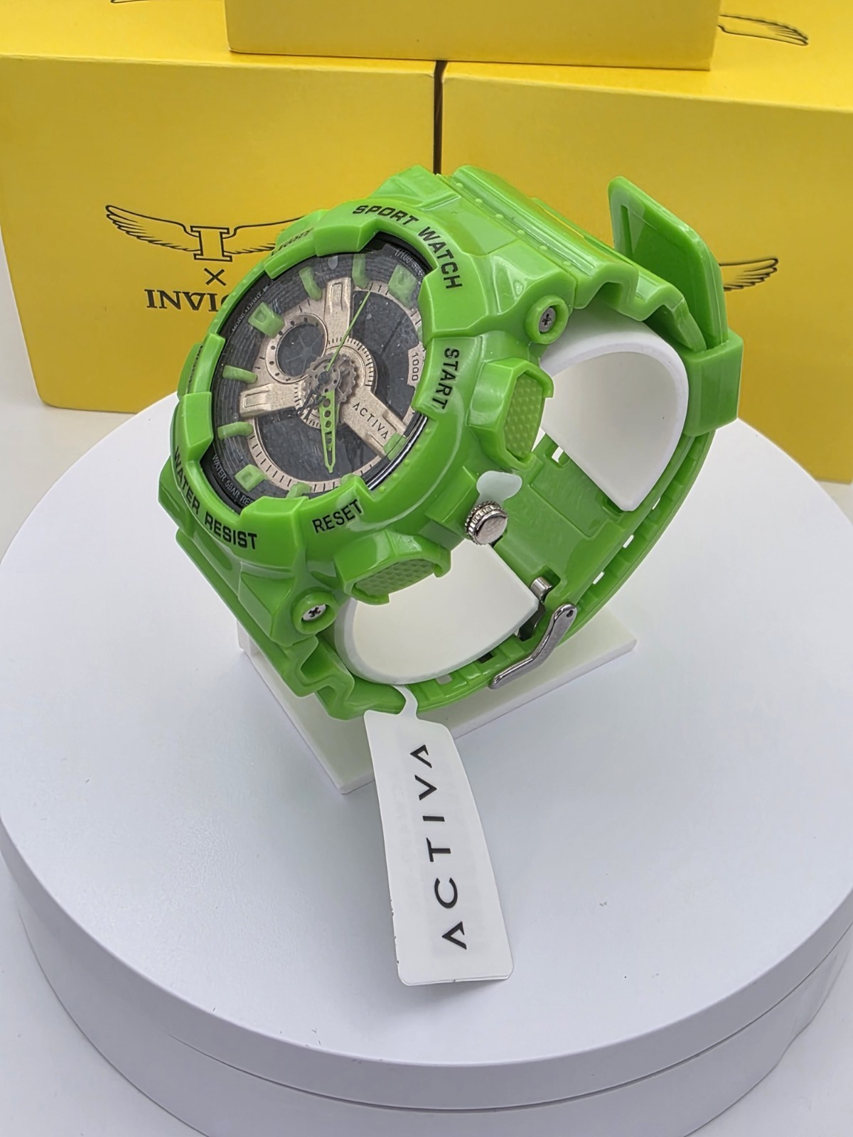 NIB Activa Invicta Men’s Neo X Sport Model ACW 499-016 50 MM Analog/Digital HULK