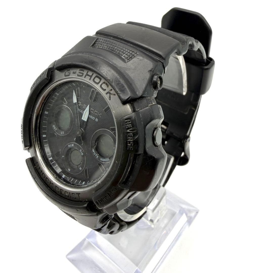 Casio G-Shock AWG-M100SBB Digital Analog Watch Solar Black Not Working Used