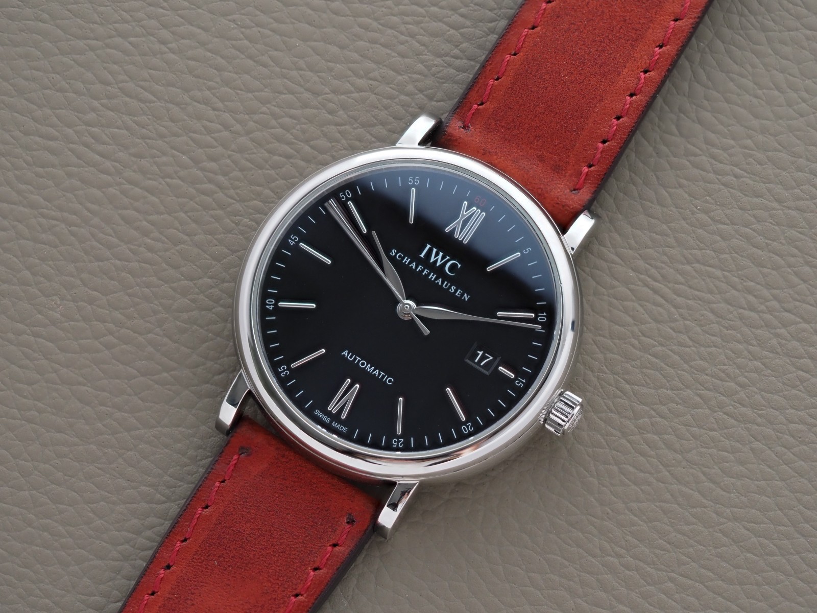 IWC Portofino Automatic 40mm IWC356502 Black Dial Manual Card 2016