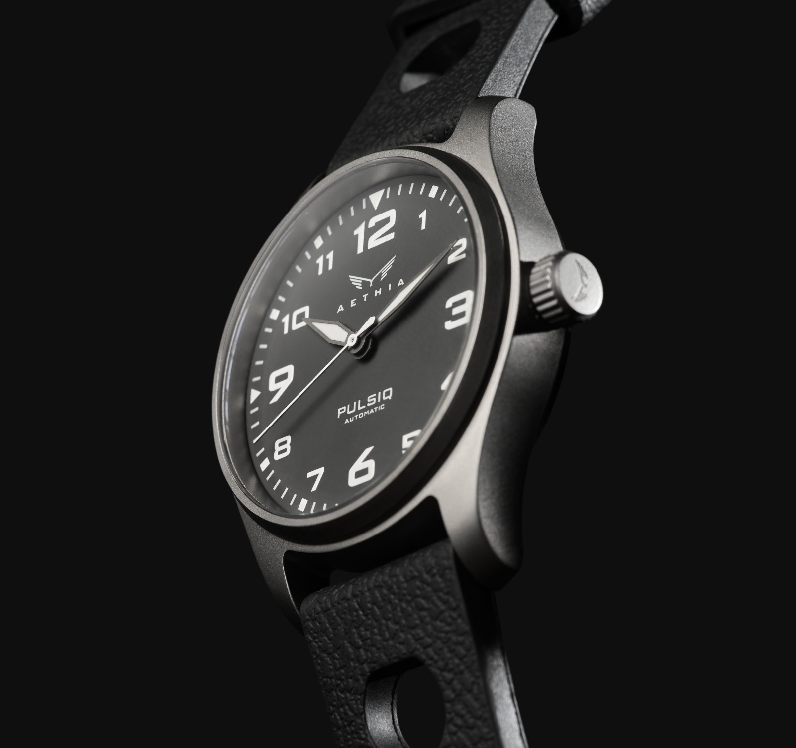 Aethia PULSIQ AAJA201 Automatic Titanium Watch for Men Scrambler Moto Enthusiast