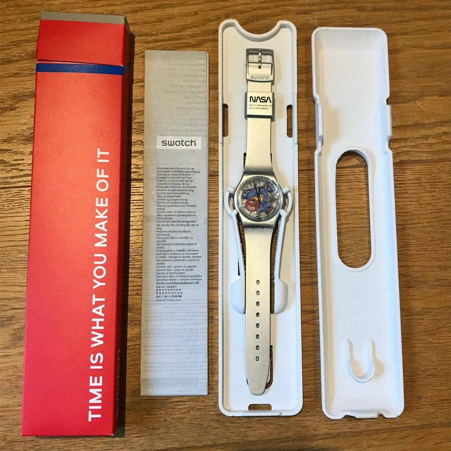 VERY RARE! SWATCH x NASA GZ355 TAKE ME TO THE MOON Space Collection *BRAND NEW*