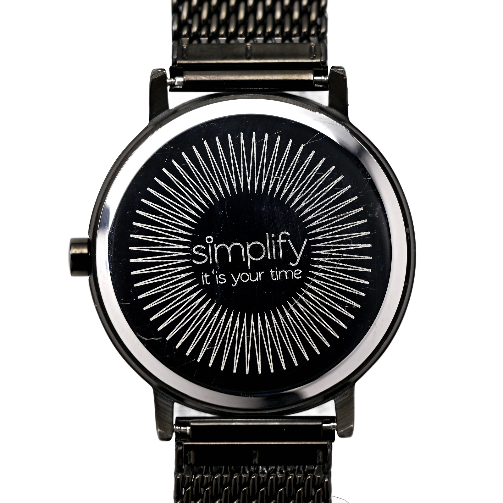Simplify Wrist Watch 41mm SIM3207 Orange and Black Ion Plated Case