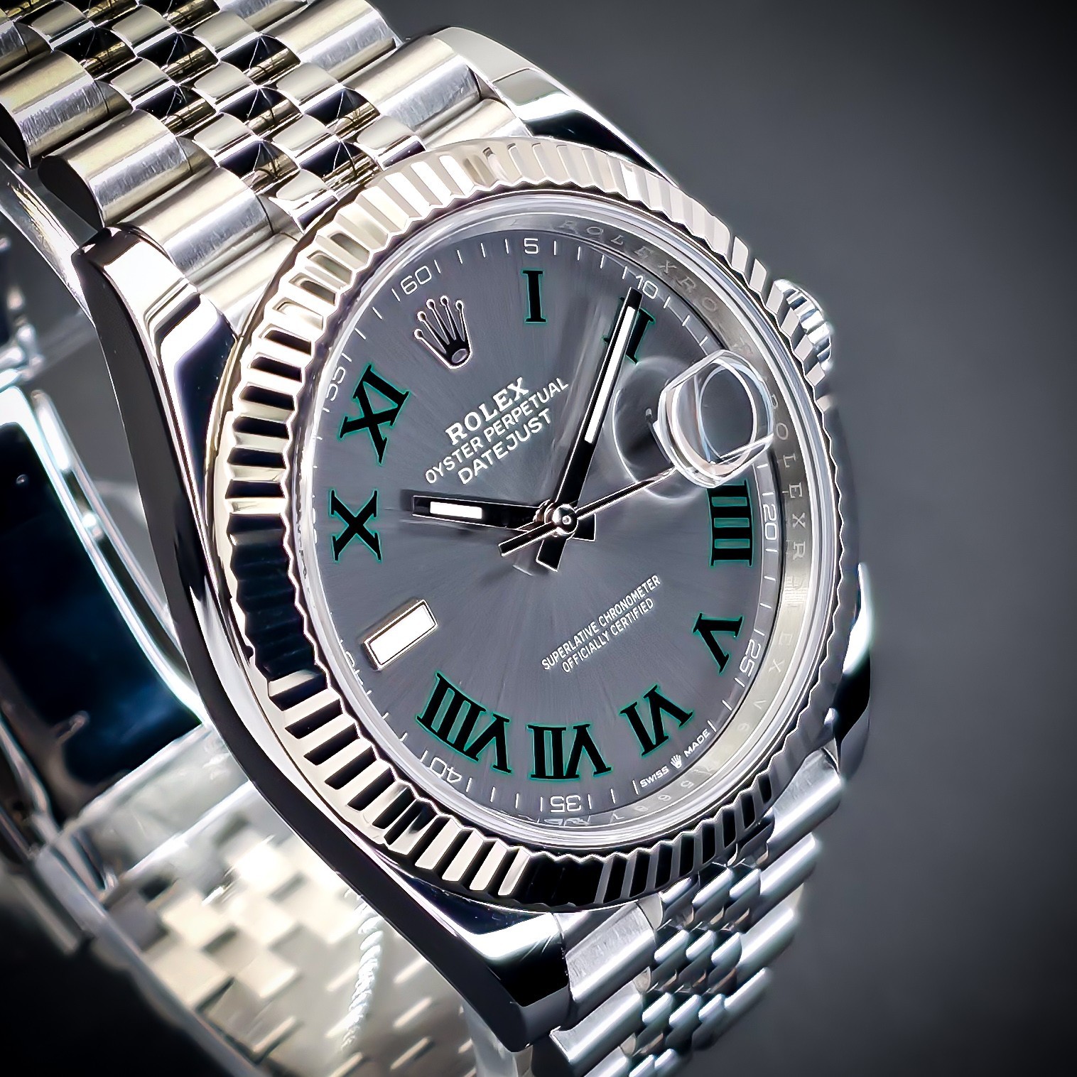 ROLEX DATEJUST “WIMBLEDON” | REF. 126334 | 41MM | GREY DIAL | 2023 | FULL SET