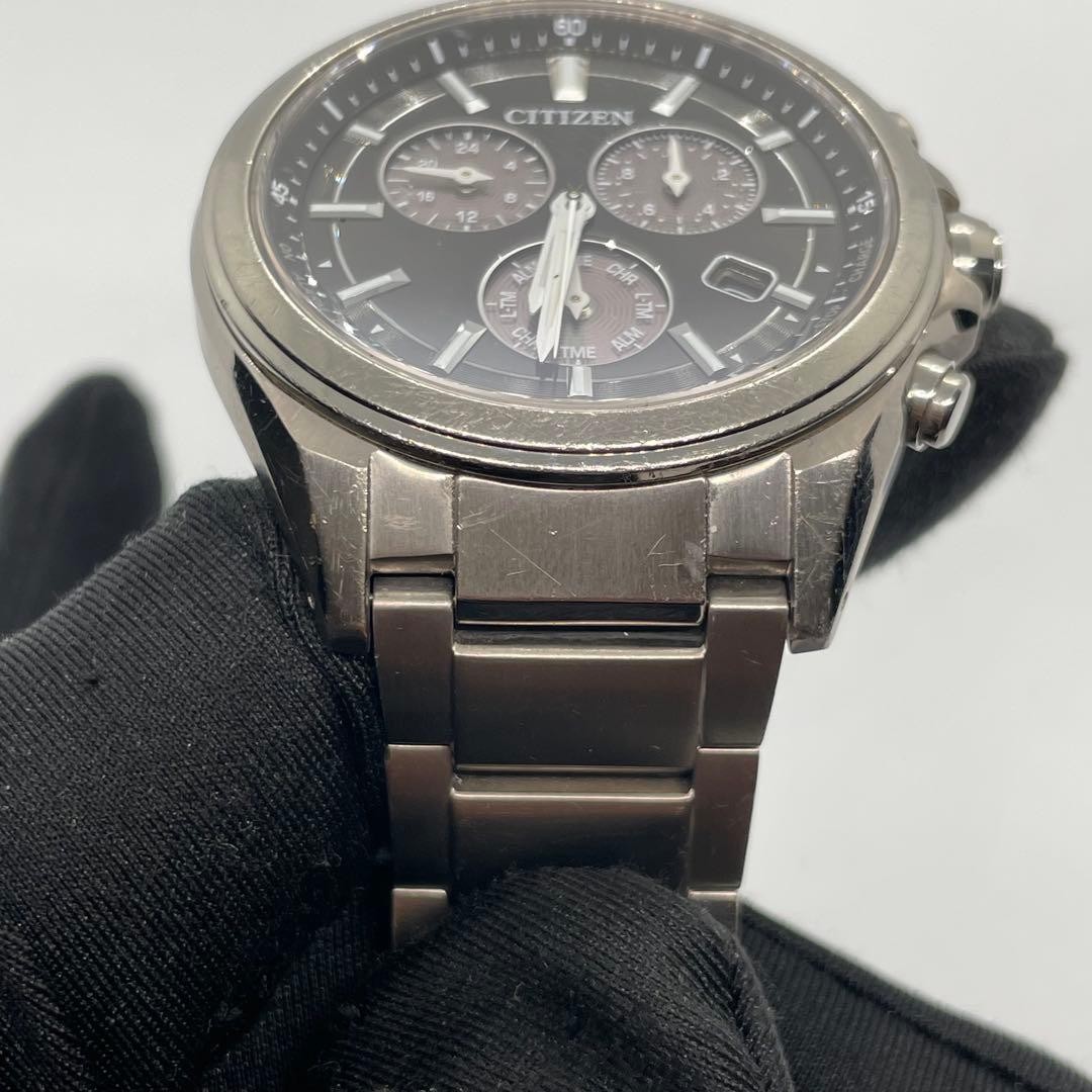 Citizen E820S096081 Watch Chronograph Titanium Eco Drive Authentic Genuine