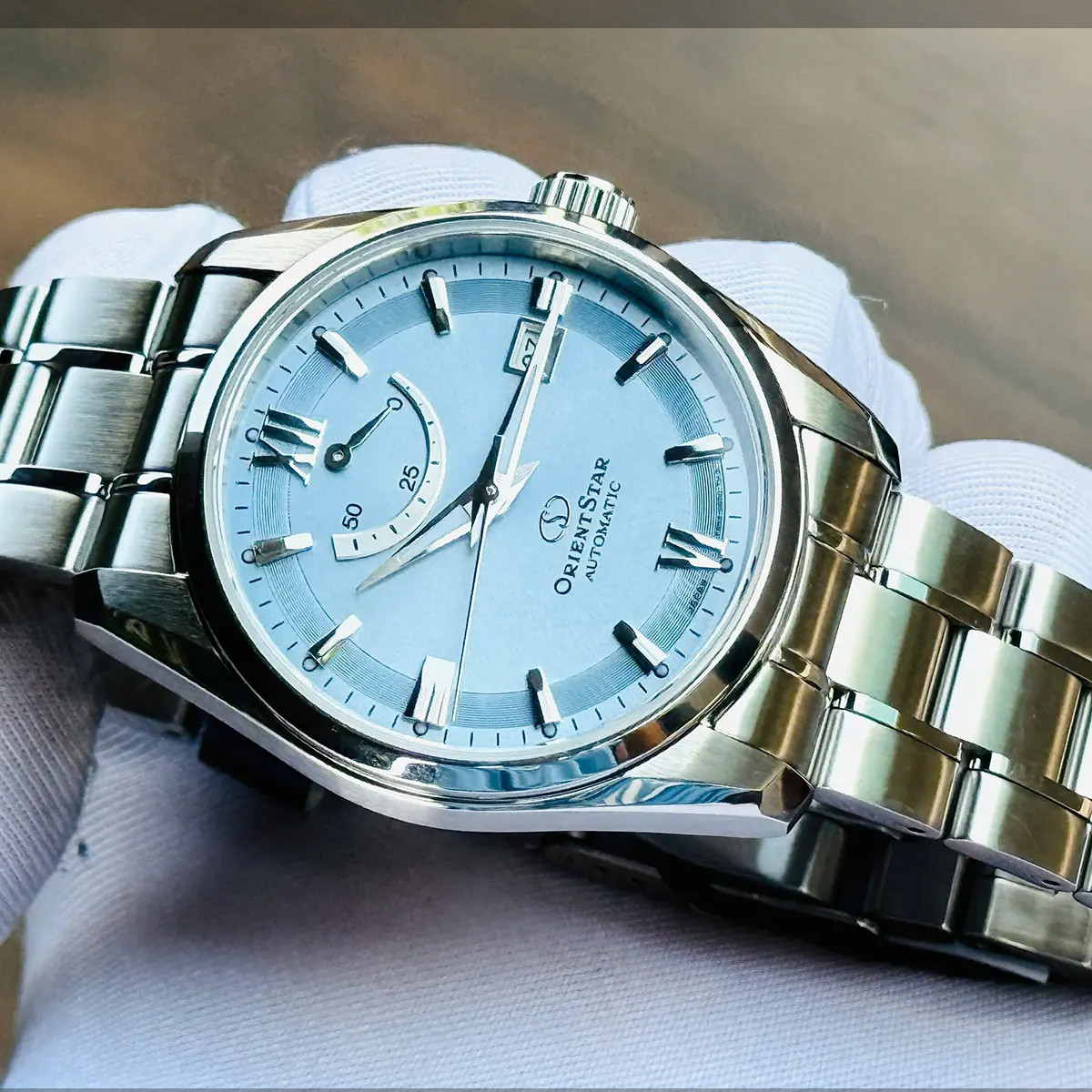 Orient Star Automatic Blue Dial Sapphire Crystal Men’s Watch RK-AU0109L