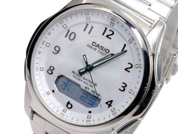 CASIO Wave Ceptor solar men’s wristwatch WVA M630D 7AJF White