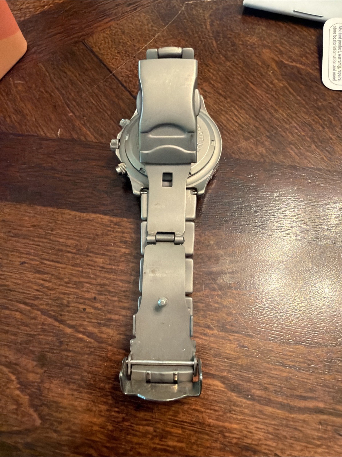 Fossil blue titanium watch With Case (don’t Know If Case Belinda To Watch