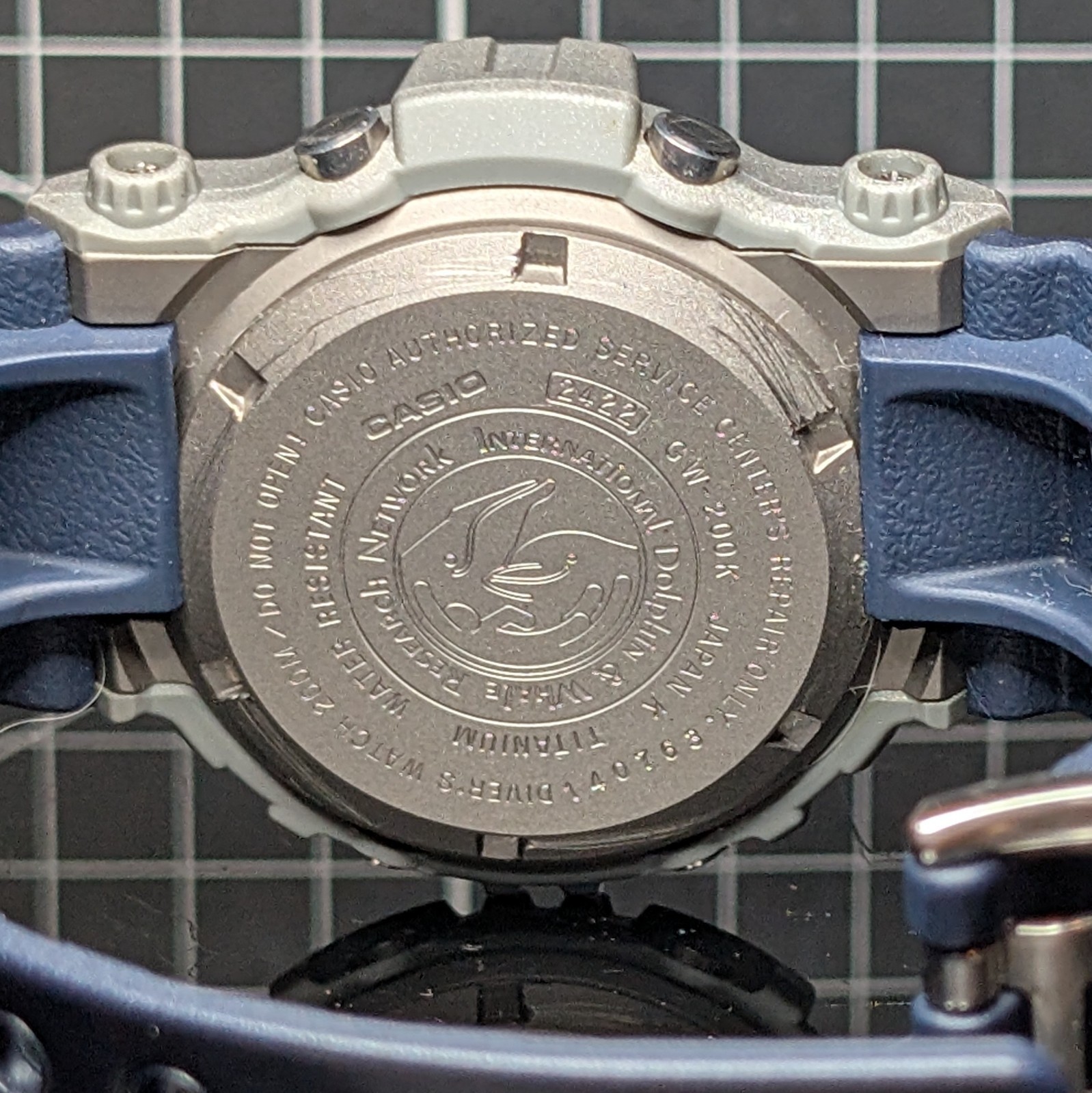 Casio G-Shock ICERC GW-200 Solar Titanium Screwback Blue Grey Master GW-200K-2