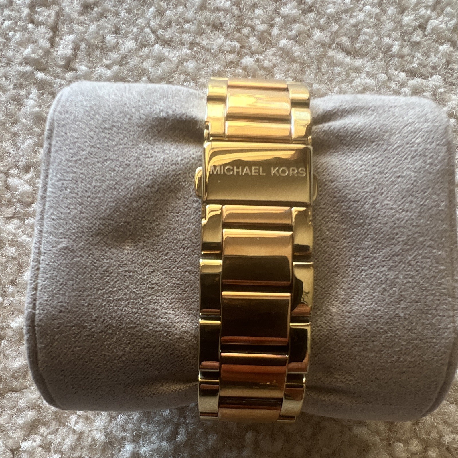 Michael Kors MK-6316 Two-Tone Gold/Rose Quartz Chronograph Date Box Papers