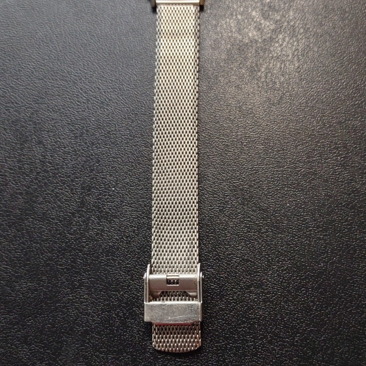 Boccia Watch Women Silver Tone Titanium Gray Dial Adj Mesh Band New Battery Vgc