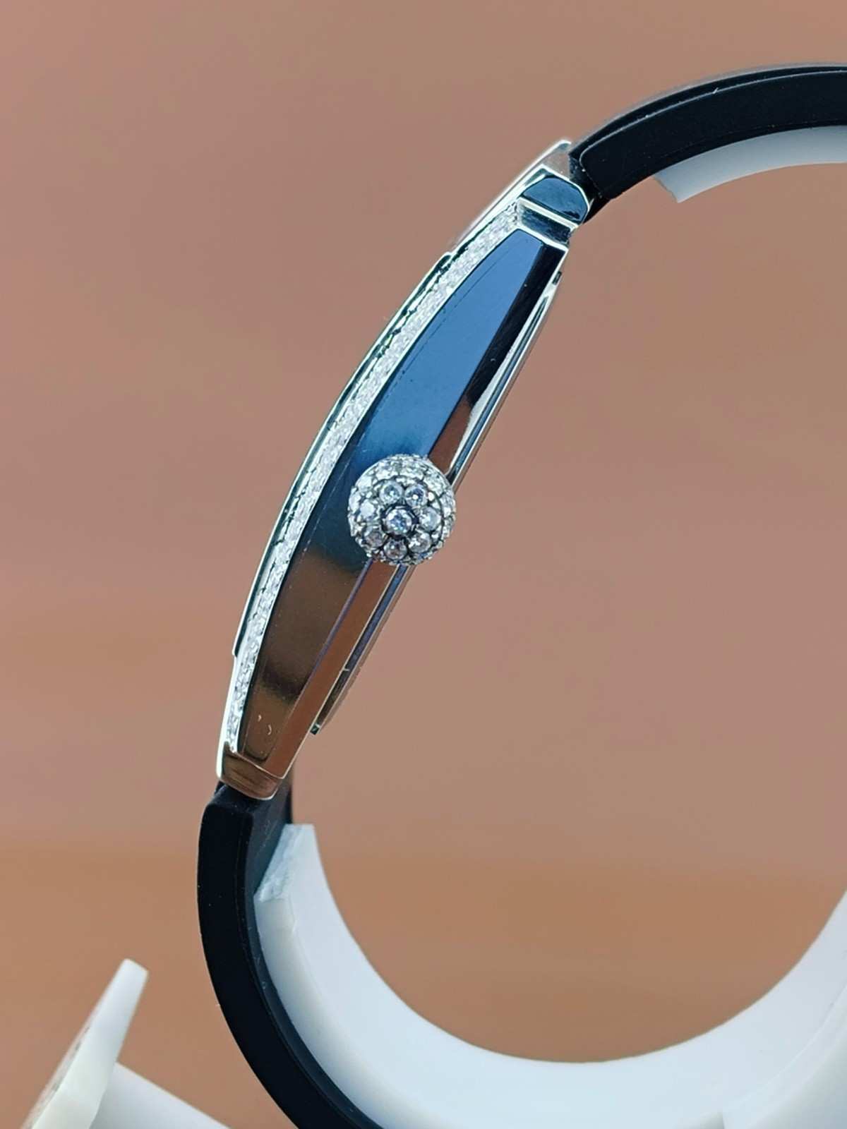 Veltrix Lab Grown Diamond Unisex Watch | Swiss Quartz Stainless Steel Black Dial