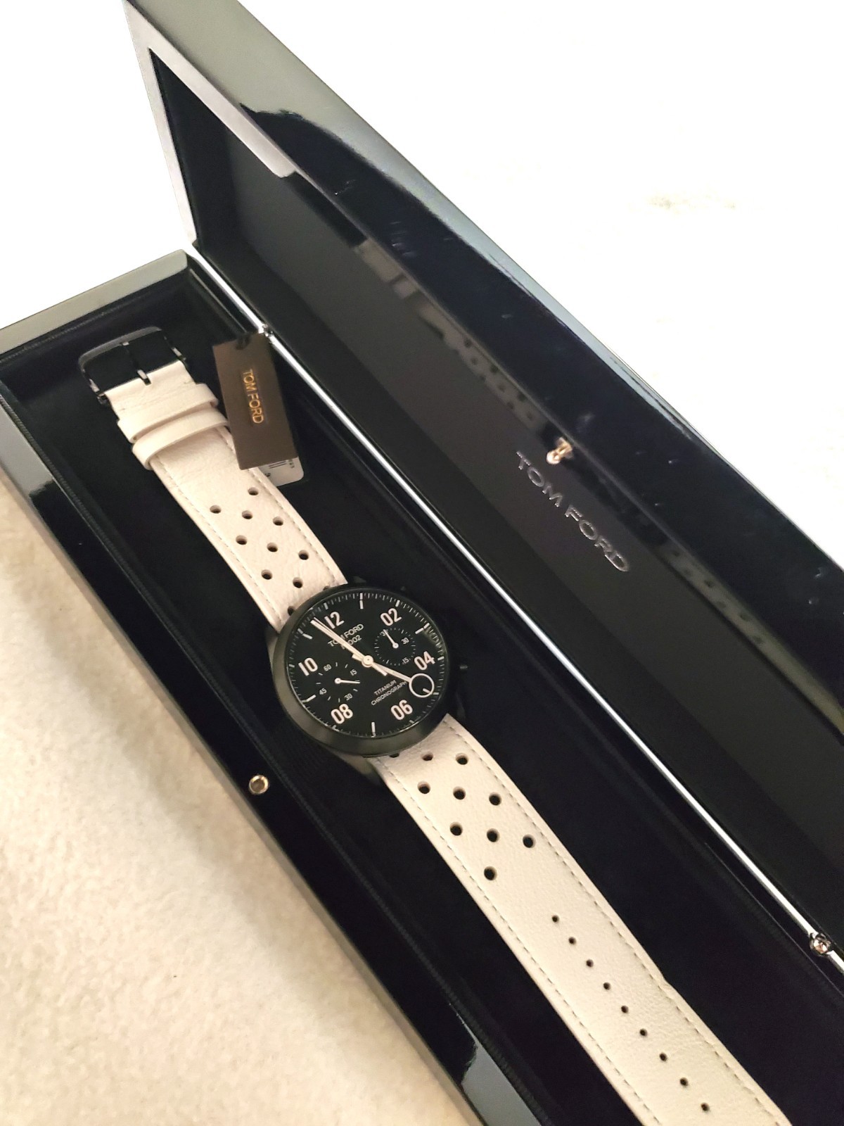 Tom Ford TF002 Limited Edition Titanium Chronograph 43mm Watch- $2,995