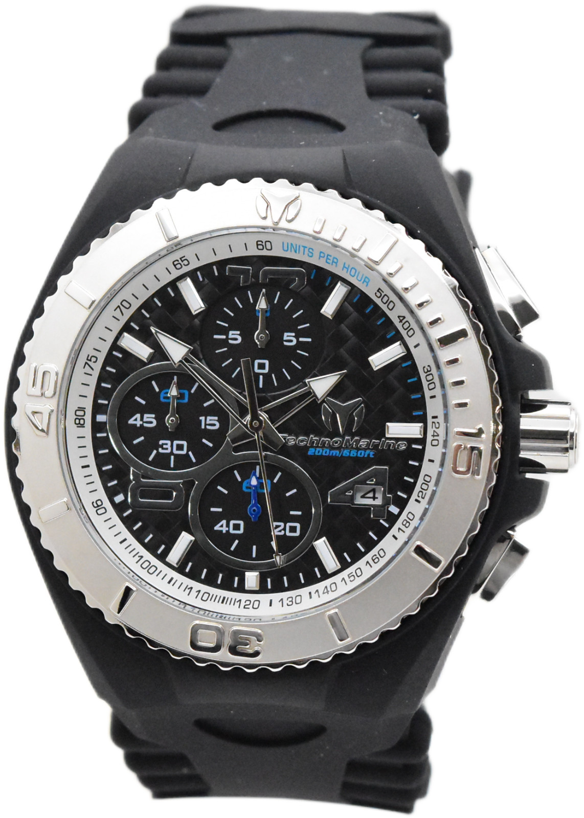 TechnoMarine Cruise JellyFish Men’s 46mm Black Dial Chrono Watch TM-115110