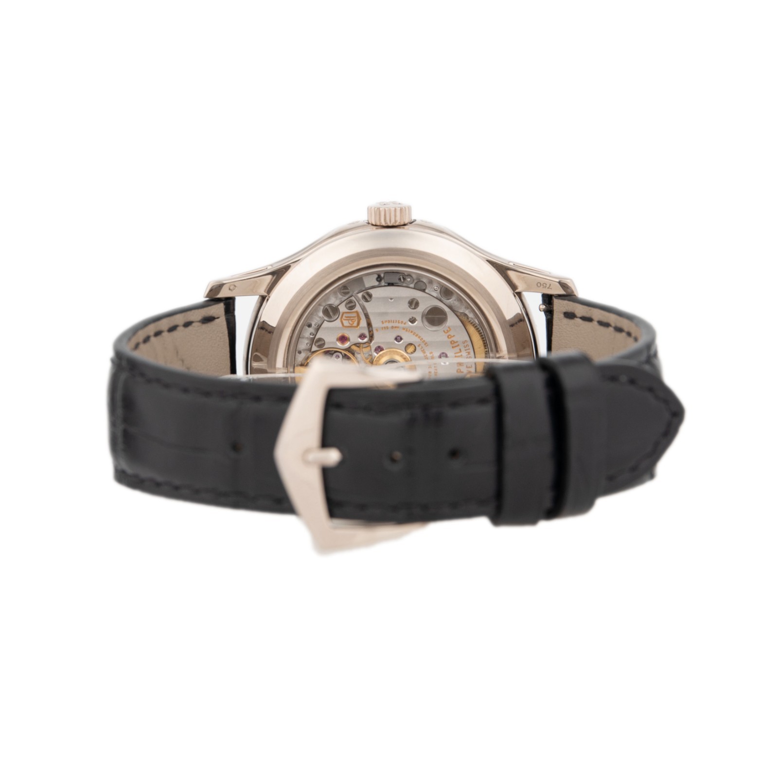 Patek Philippe Complications Annual Calendar White Gold Black Dial 40mm 5205G