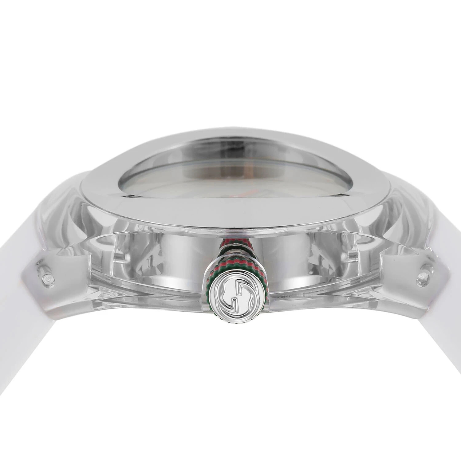 Gucci Women’s Sync L Silver Dial Rubber Strap Watch – YA137302 ($670 MSRP)
