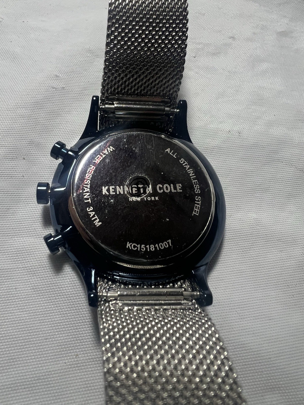 kenneth cole new york KC15181007MN,men’s, Chronograph, Silver Dial,St/Steel,3ATM