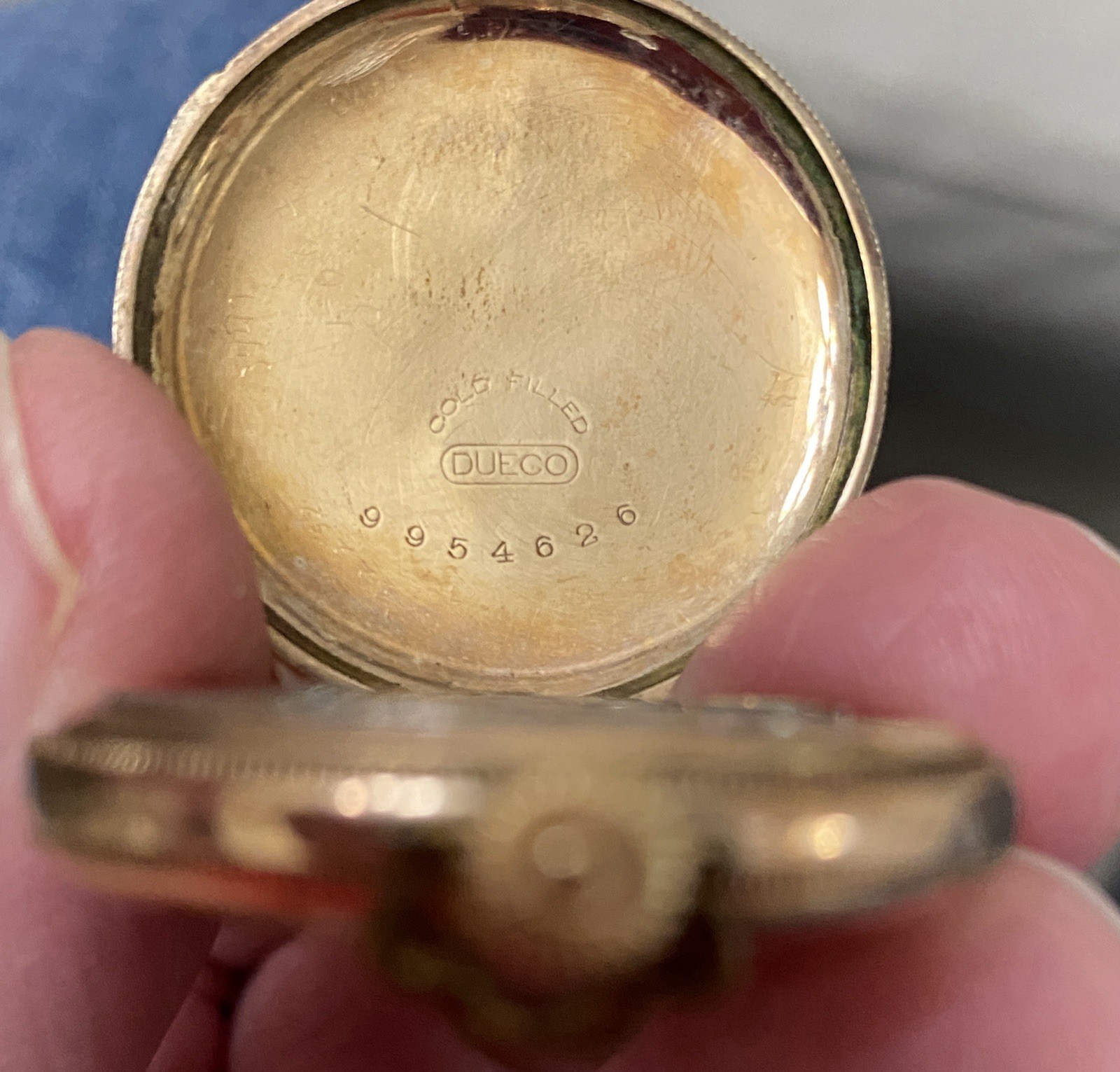 Antique Molly Stark Hampden Pendant Watch Rose Gold Filled Deuco Case