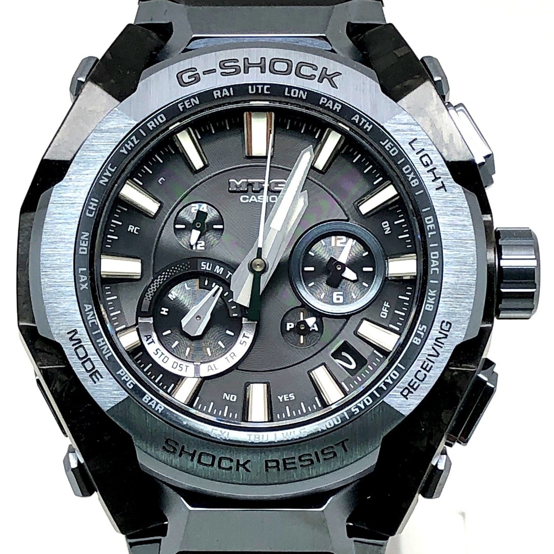 G SHOCK MTG B4000 1A MT G Radio Solar Bluetooth Equipped Carbon Blue Gray Analog
