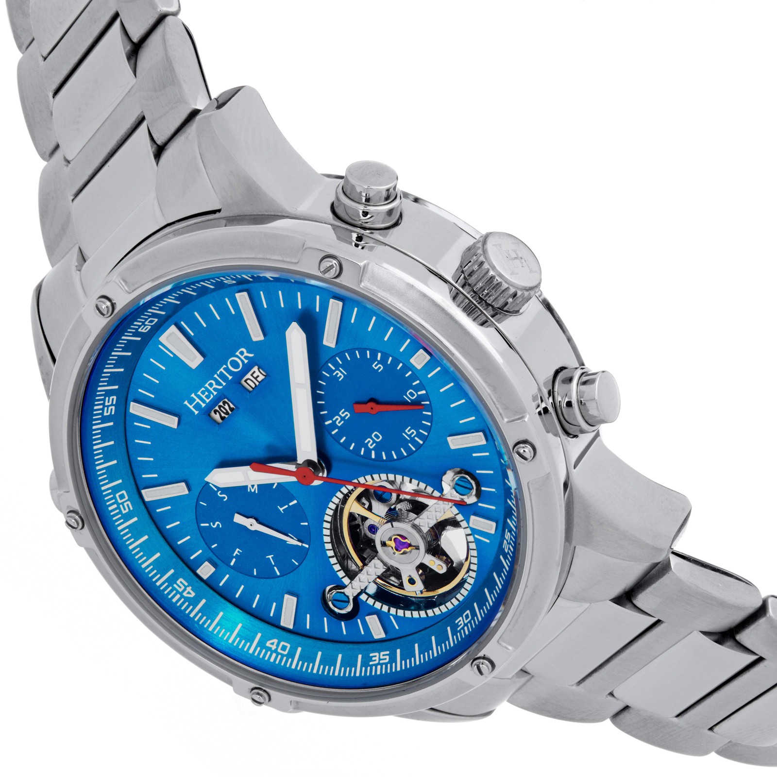 Wilhelm Silver/Blue | Black Dial Wristwatch HERHS2103
