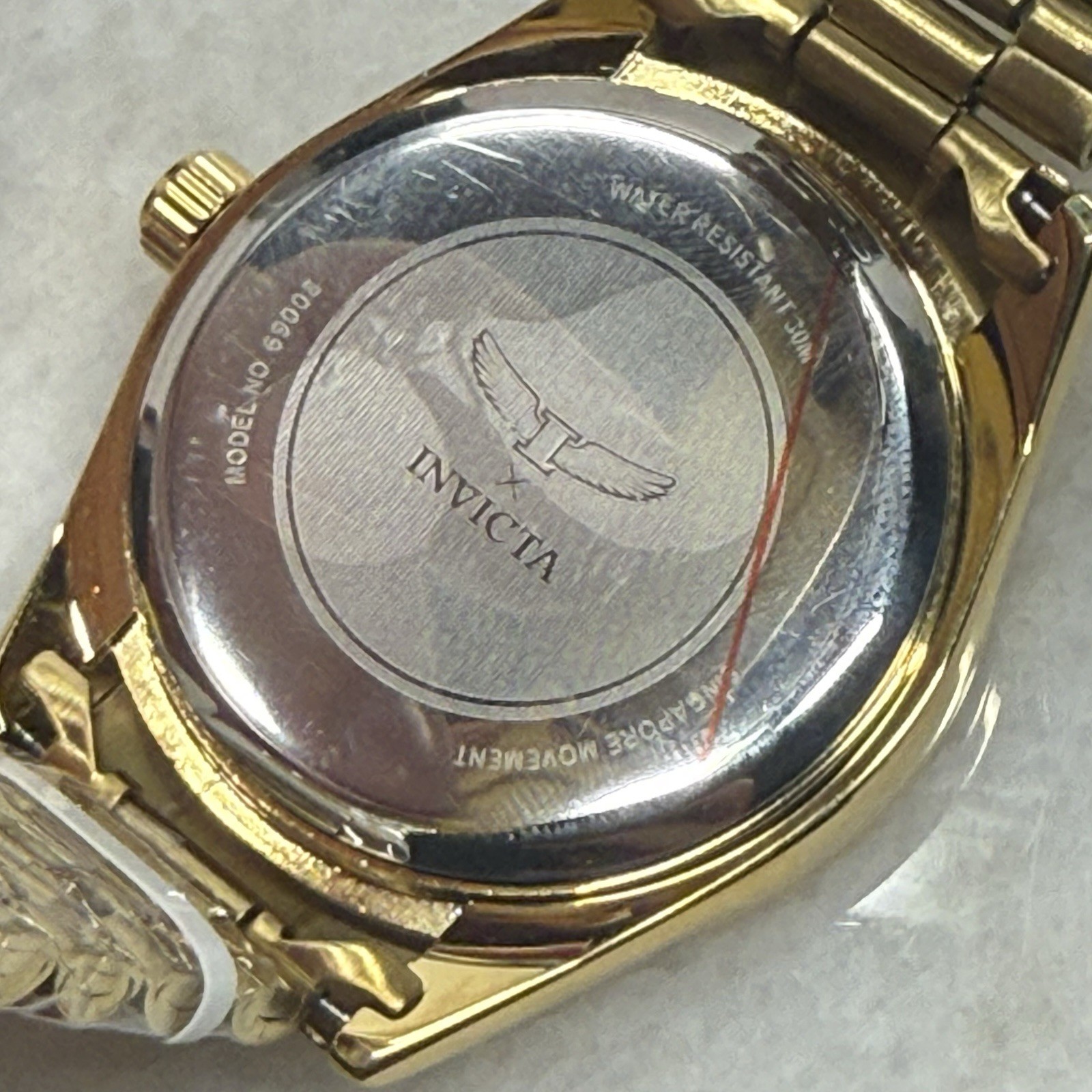 Invicta Men’s Watch Specialty I by Invicta Green Dial Yellow Gold Bracelet 69008