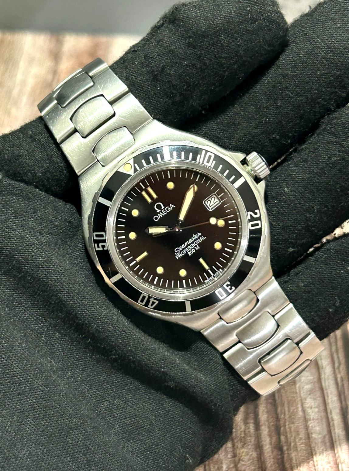 [Vintage] OMEGA Seamaster Pro 200m Cal.1438 36mm Men Quartz Watch JP b391