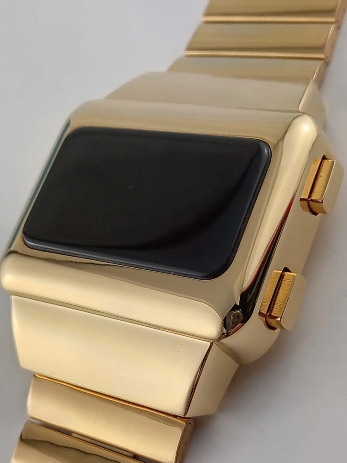 Rare old style modern futuristic 70s seventies space age mens led l.e.d watch 59