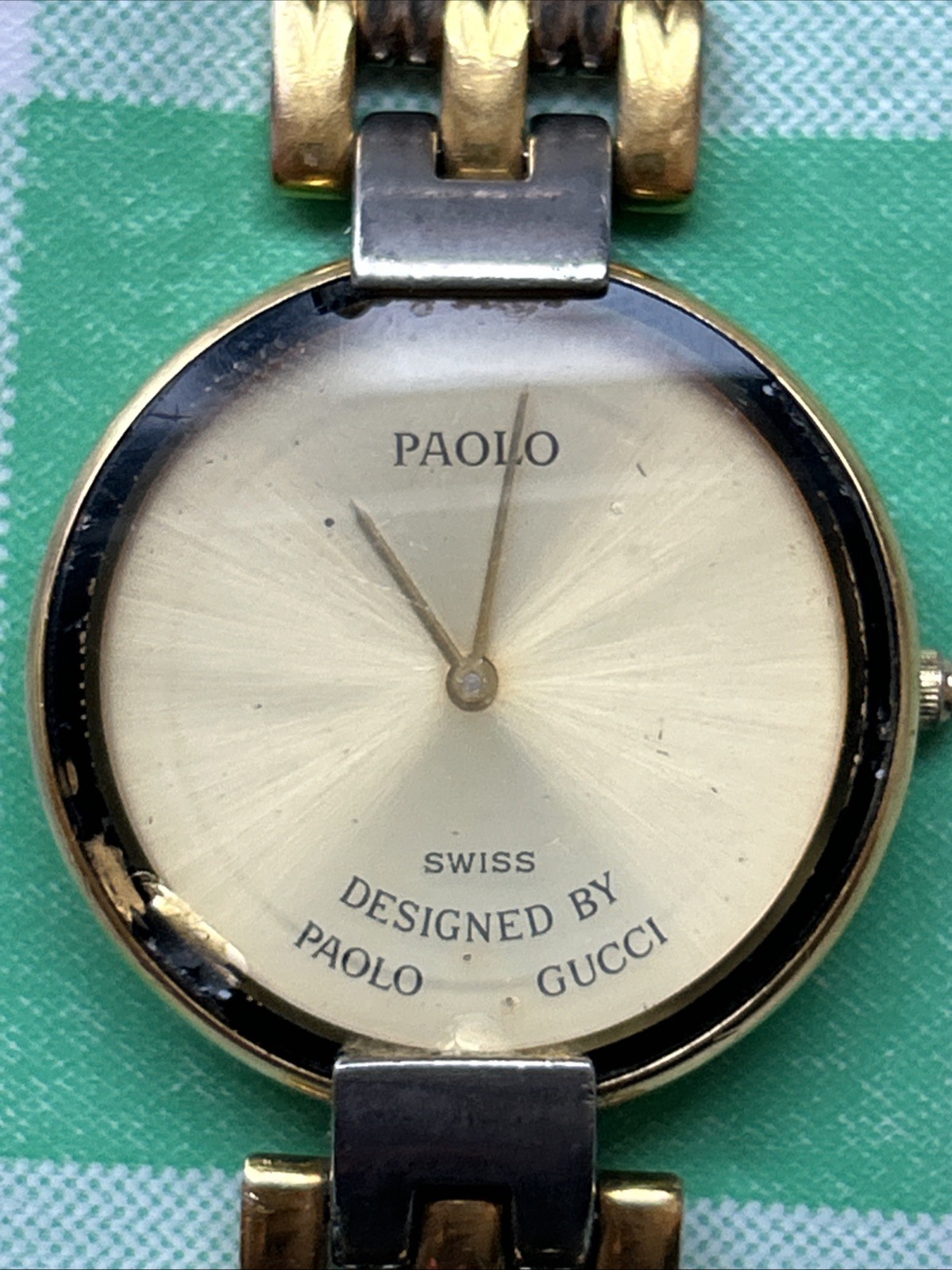 Paolo Gucci Two Tone Quartz Watch