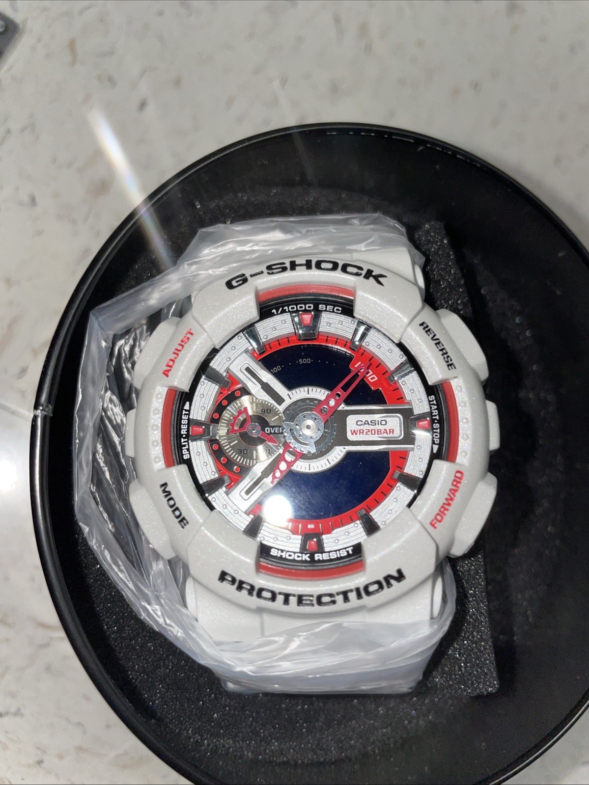 CASIO G-SHOCK 30TH ANNIVERSARY MODEL ERIC HAZE GA-110EH-8A BRAND NEW WHITE RED