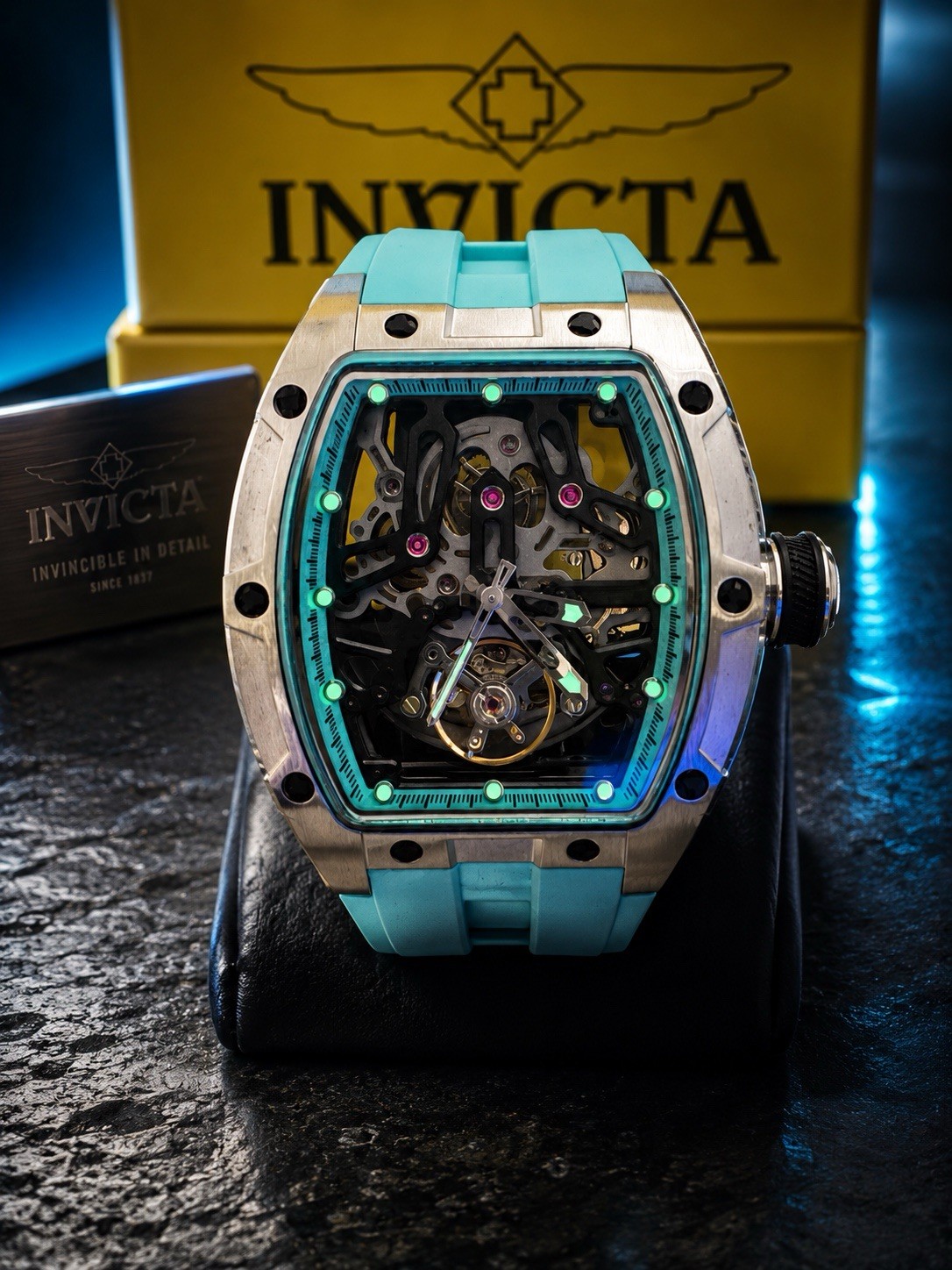 Invicta S1 Rally Orberus Automatic Men’s Watch, Skeleton Dial, 44mm Blue 49031
