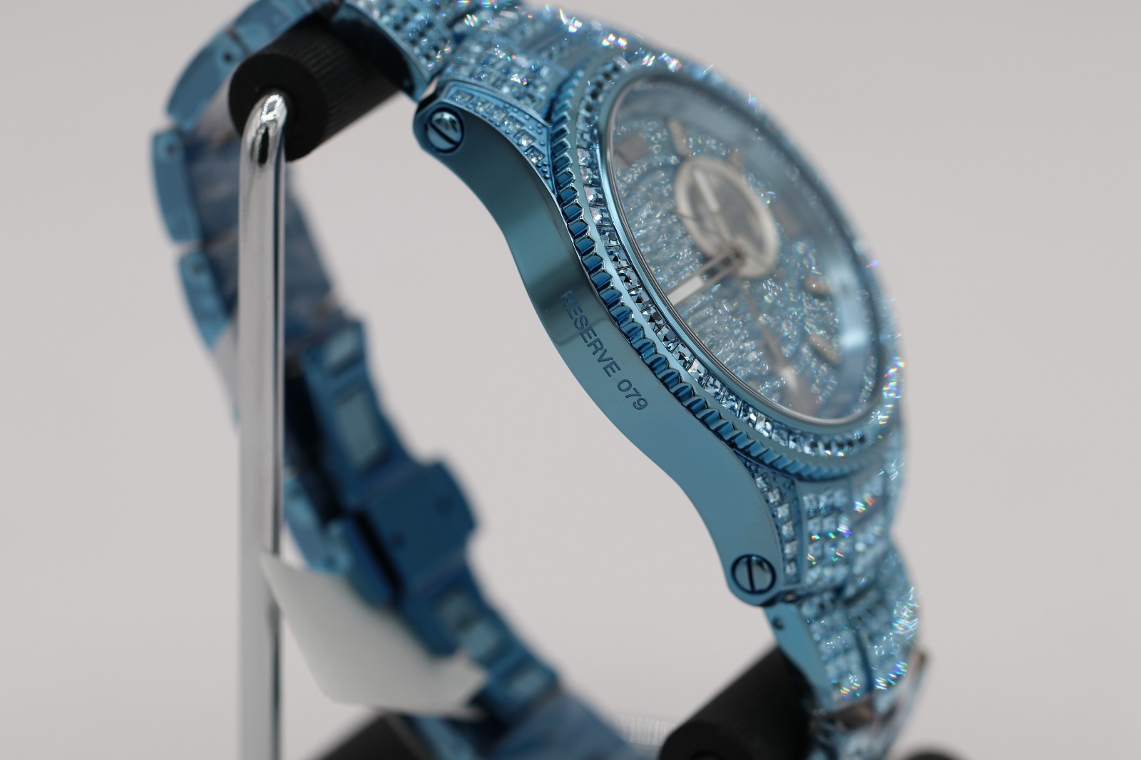 JBW Reserve Jet Setter Watch Dark Blue Dial Diamond Accents Luxury Men’s Watch