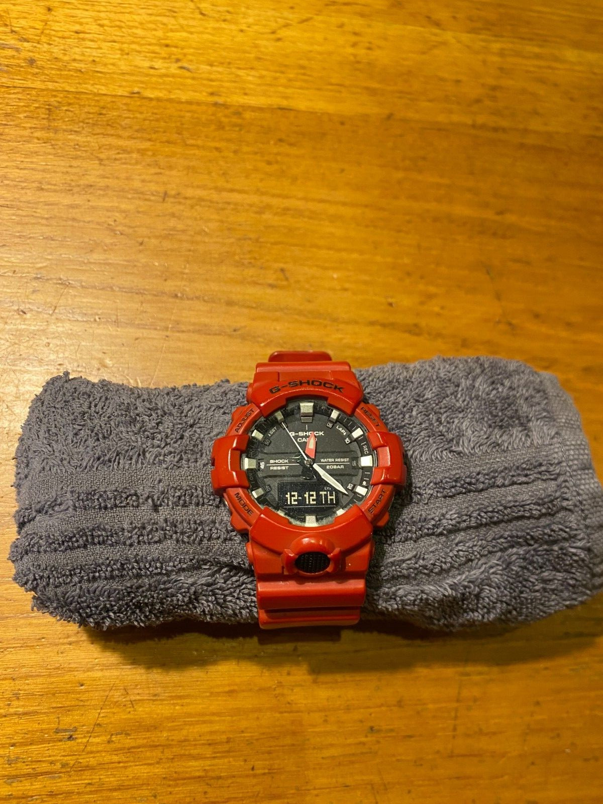 Casio G Shock GA-800 BSA 5535 Shock and Water Resistant Red