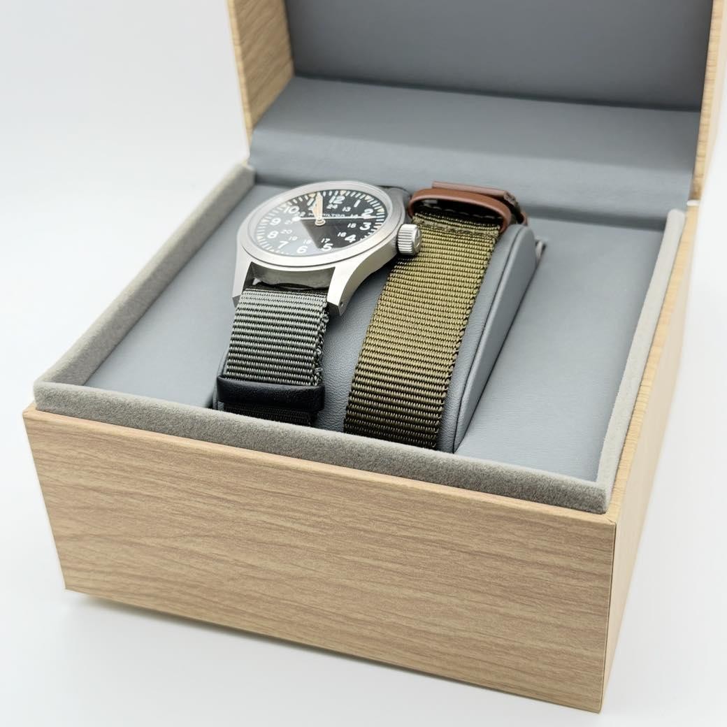 Hamilton Khaki Field Mechanical H694390 37mm Hand Wind Watch Box Papers In hand