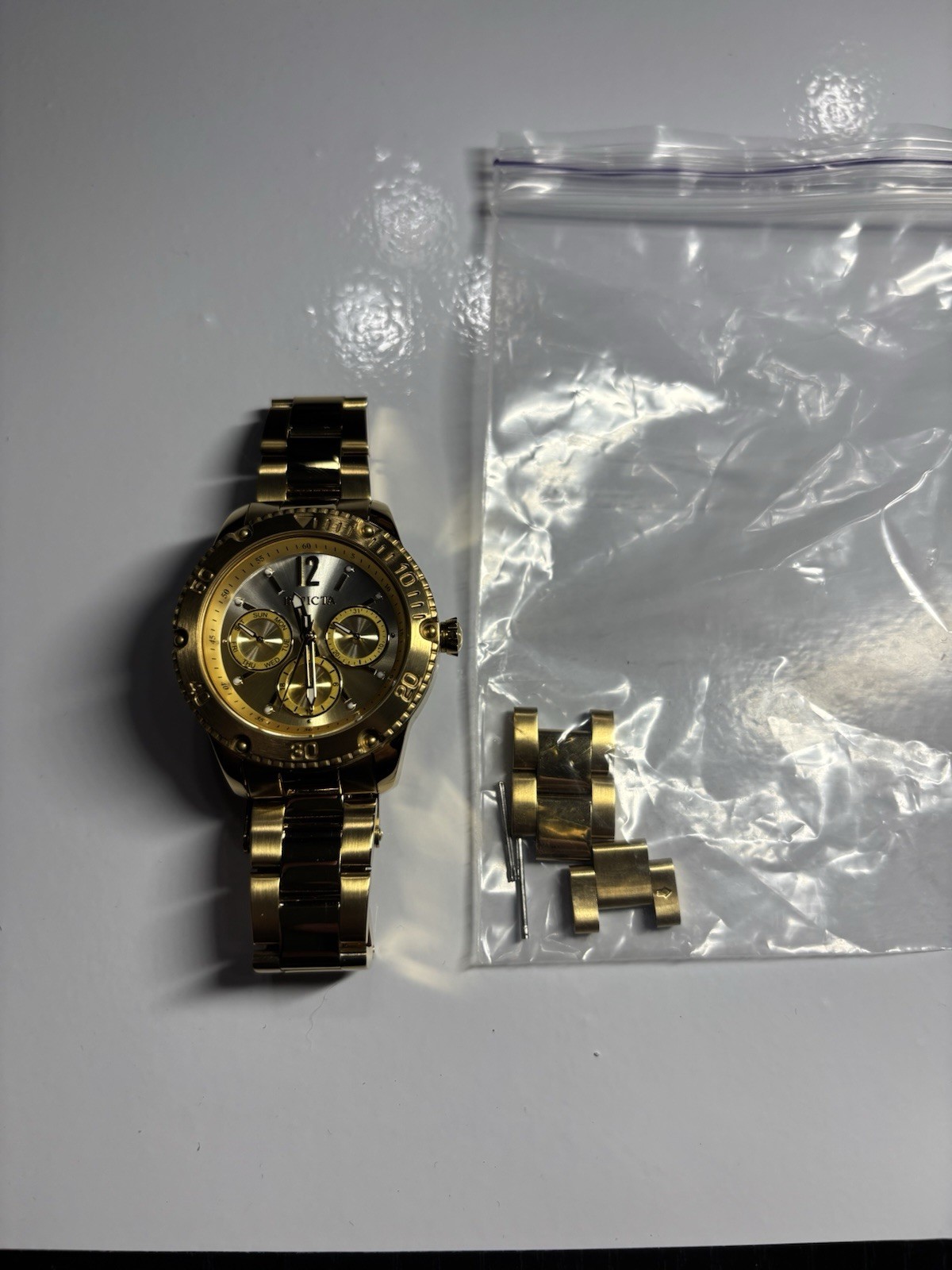 Invicta Angel Series Champagne Dial Gold Stainless Steel Watch 36725