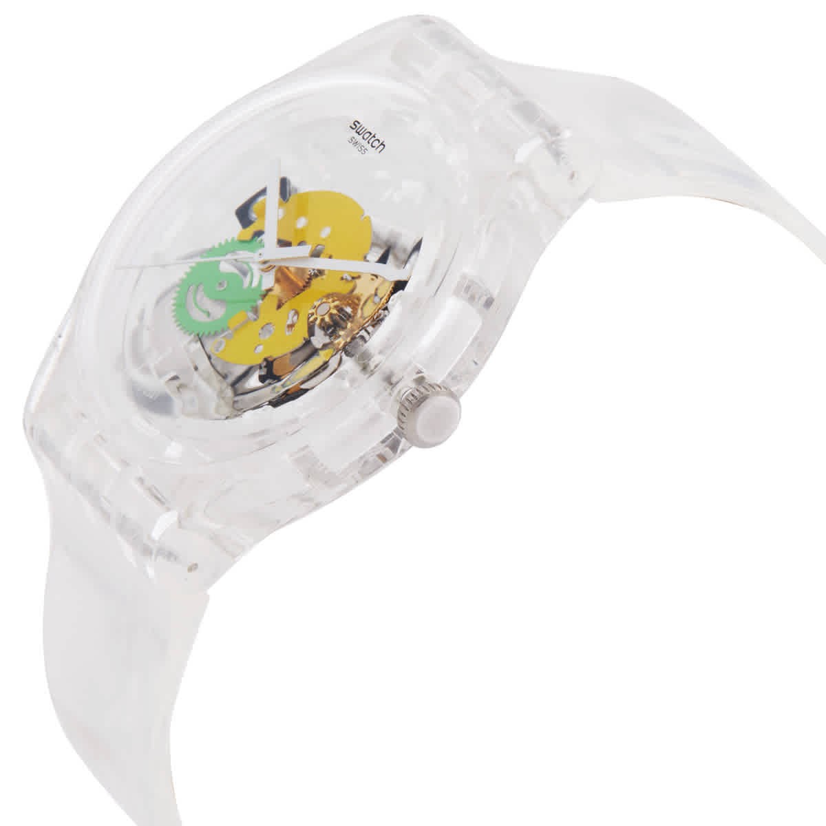 Swatch Random Ghost Quartz Transparent Unisex Watch SO29K104-S06