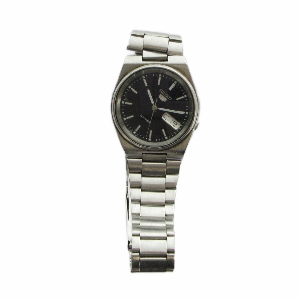 Seiko 5 7S26 Automatic Silver Dial Men’s Watch 35mm Stainless Steel