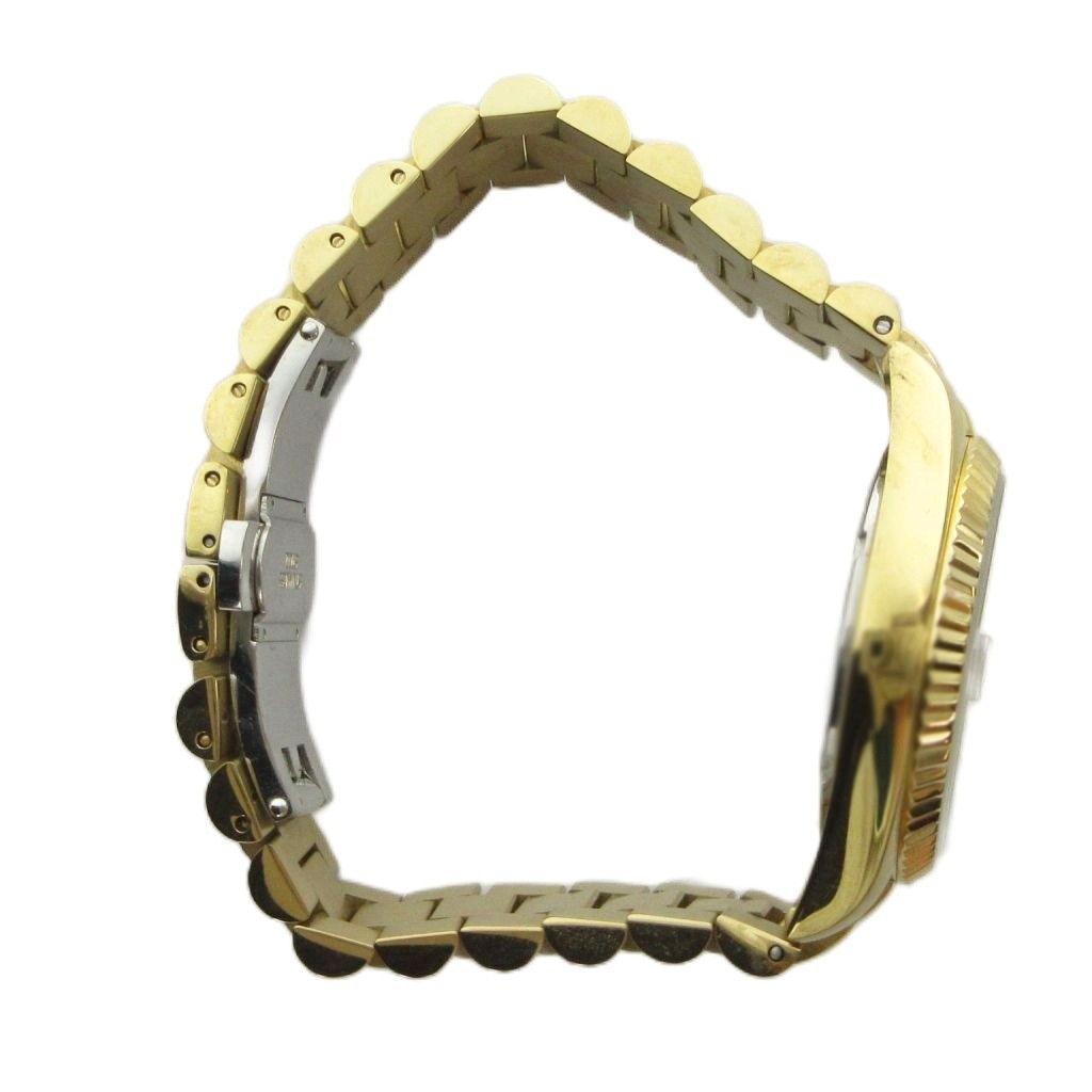 Technos T9604 Quartz Men’s Watch 35mm Gold Steel Black Dial AB Condition