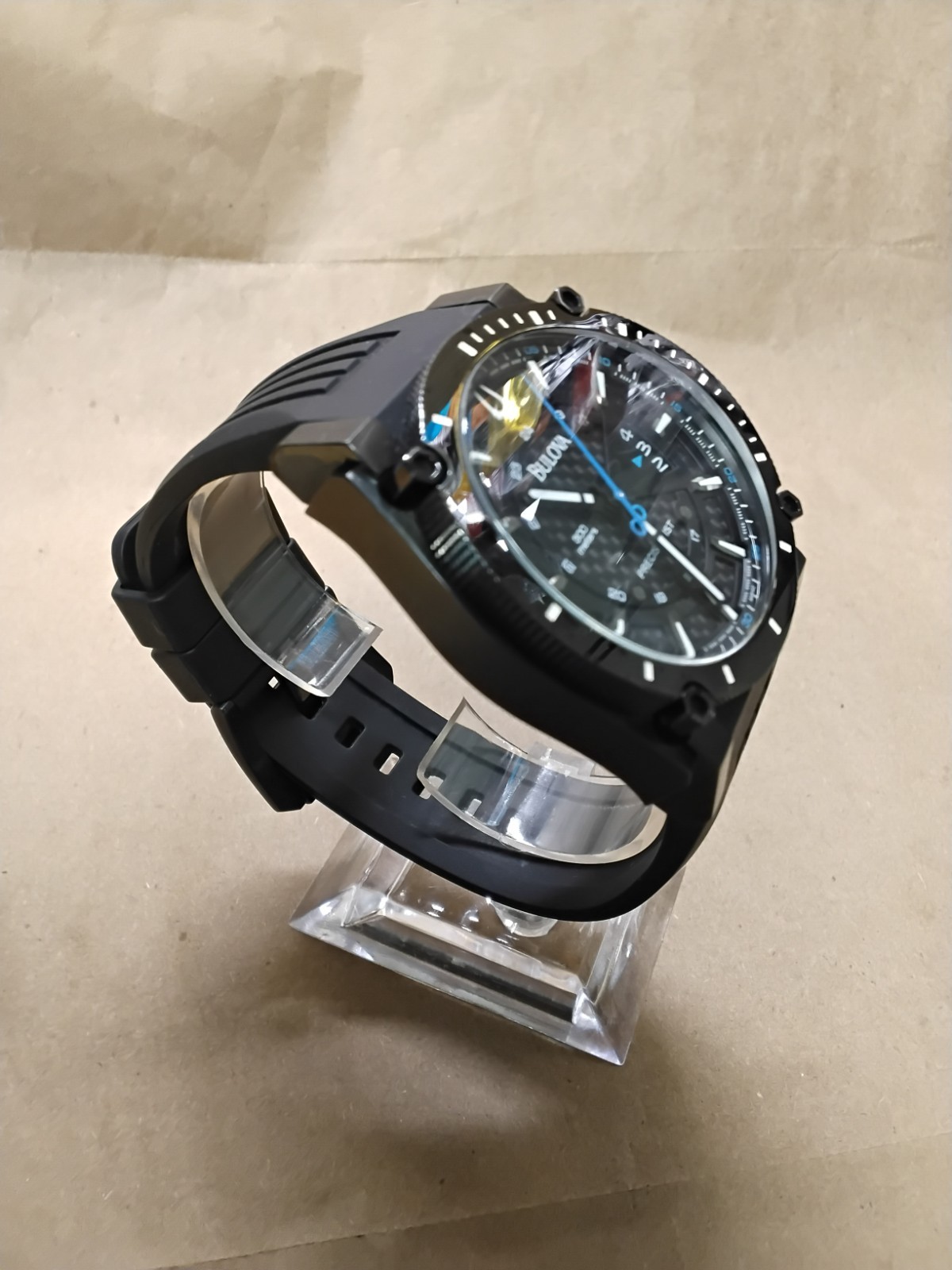 Bulova Precisionist Champlain C960944 ( 98B142 ) Rubber/Silicone Strap Working