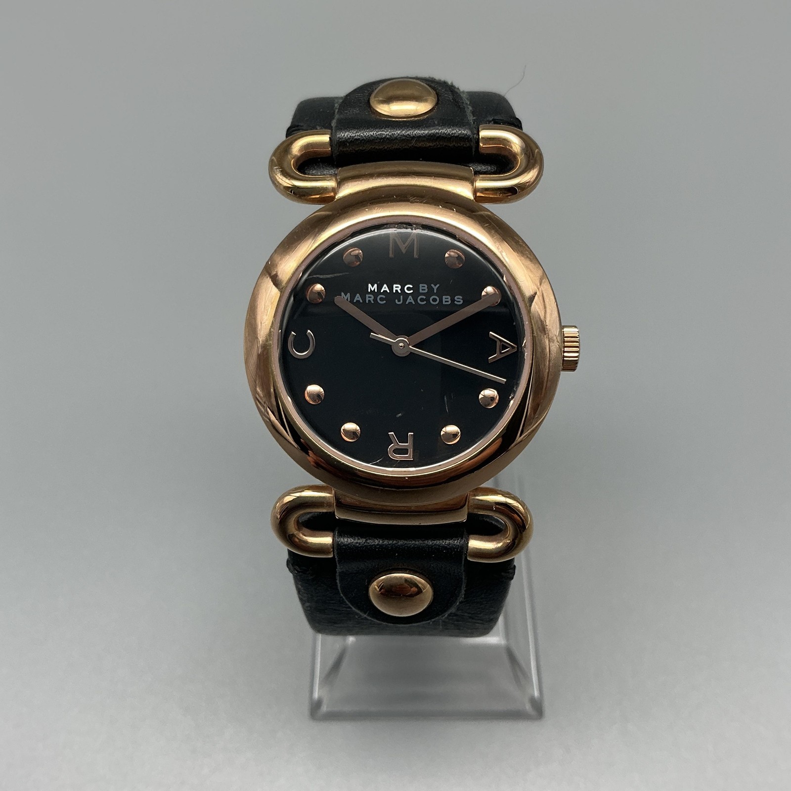 Marc By Marc Jacobs Molly Womens Watch 30mm Rose Gold Tone MBM1335 New Battery
