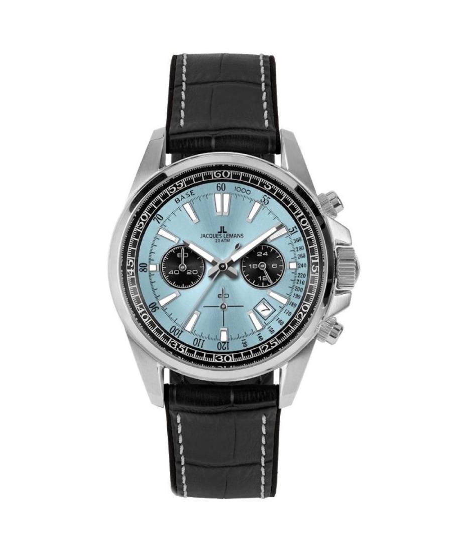 JACQUES LEMANS Men Analog Quartz Casual Watch Classic Dress Waterproof