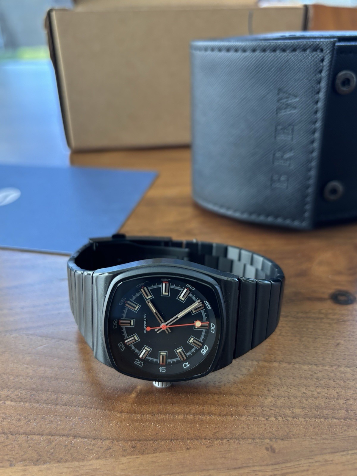 RARE Brew Metric Automatic, NON- Chrono, Black PVD, Bracelet, Ltd 145/500