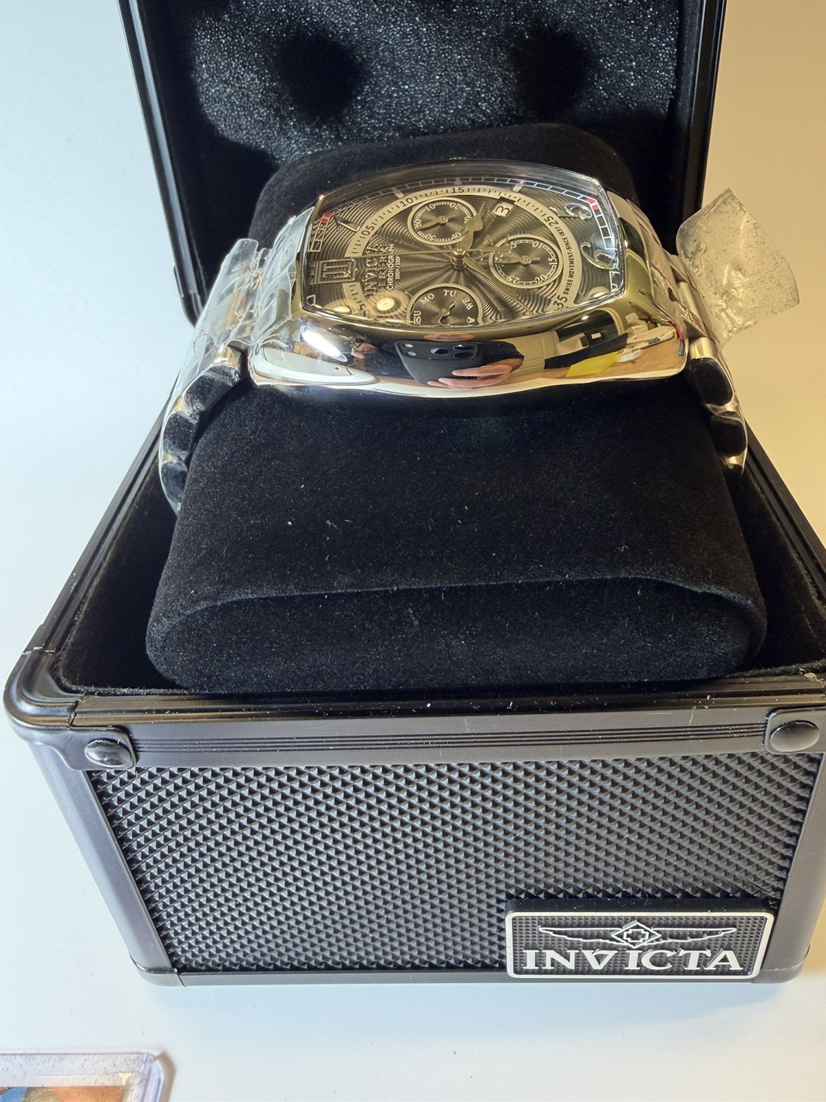 Invicta Reserve Prototype Jason Taylor Watch W/case HOF auto Card