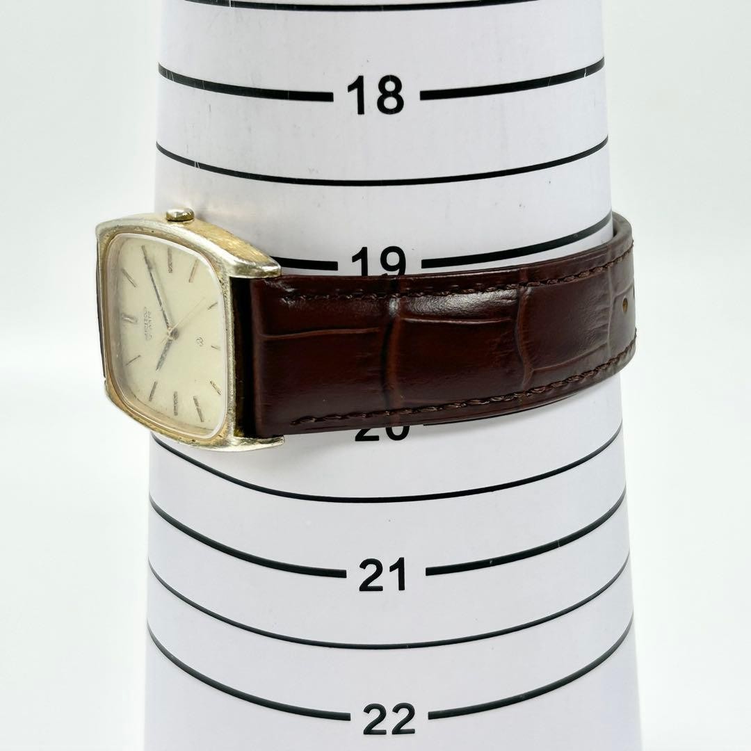 [New Battery & New Strap] SEIKO Quartz Square Tonneau-shaped Men’s Watch
