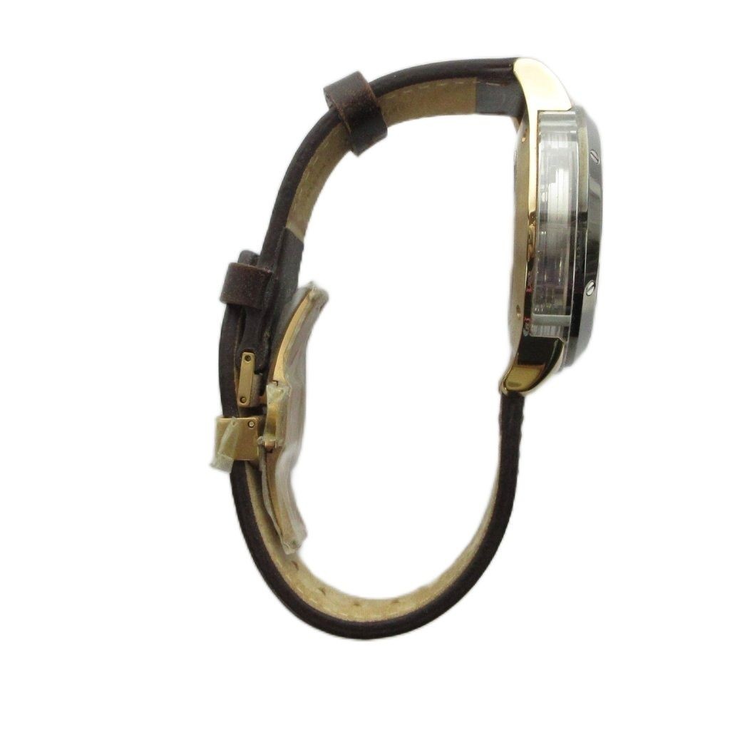 HUNTING WORLD HW030 Automatic Watch Skeleton Leather Belt Silver GY18 MQ