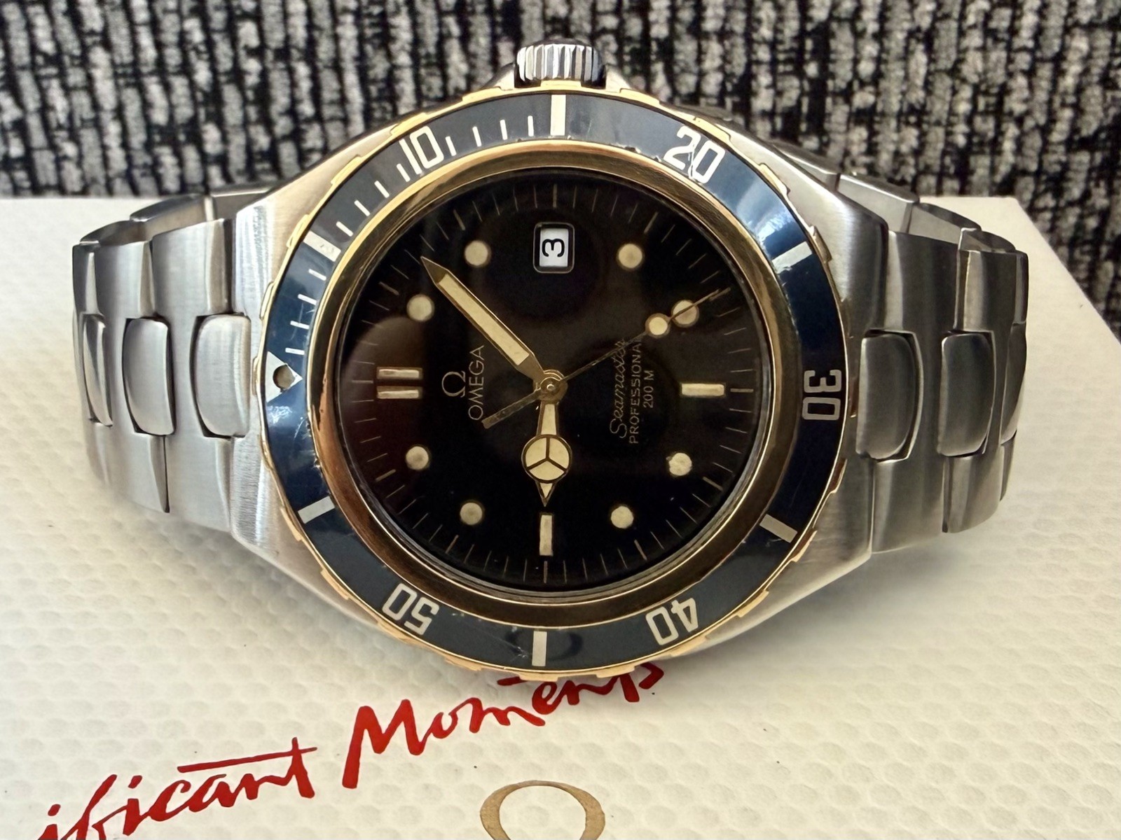 Omega Seamaster 200m • Pre-Bond Quartz • 368.1041 • Full Size • Box & Papers