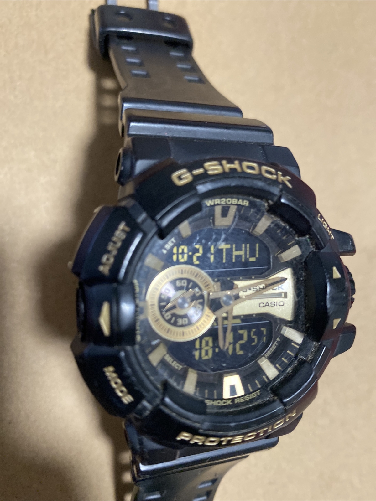 Casio G-SHOCK 51.2mm Black Resin Case with Black Resin Buckle Men’s…