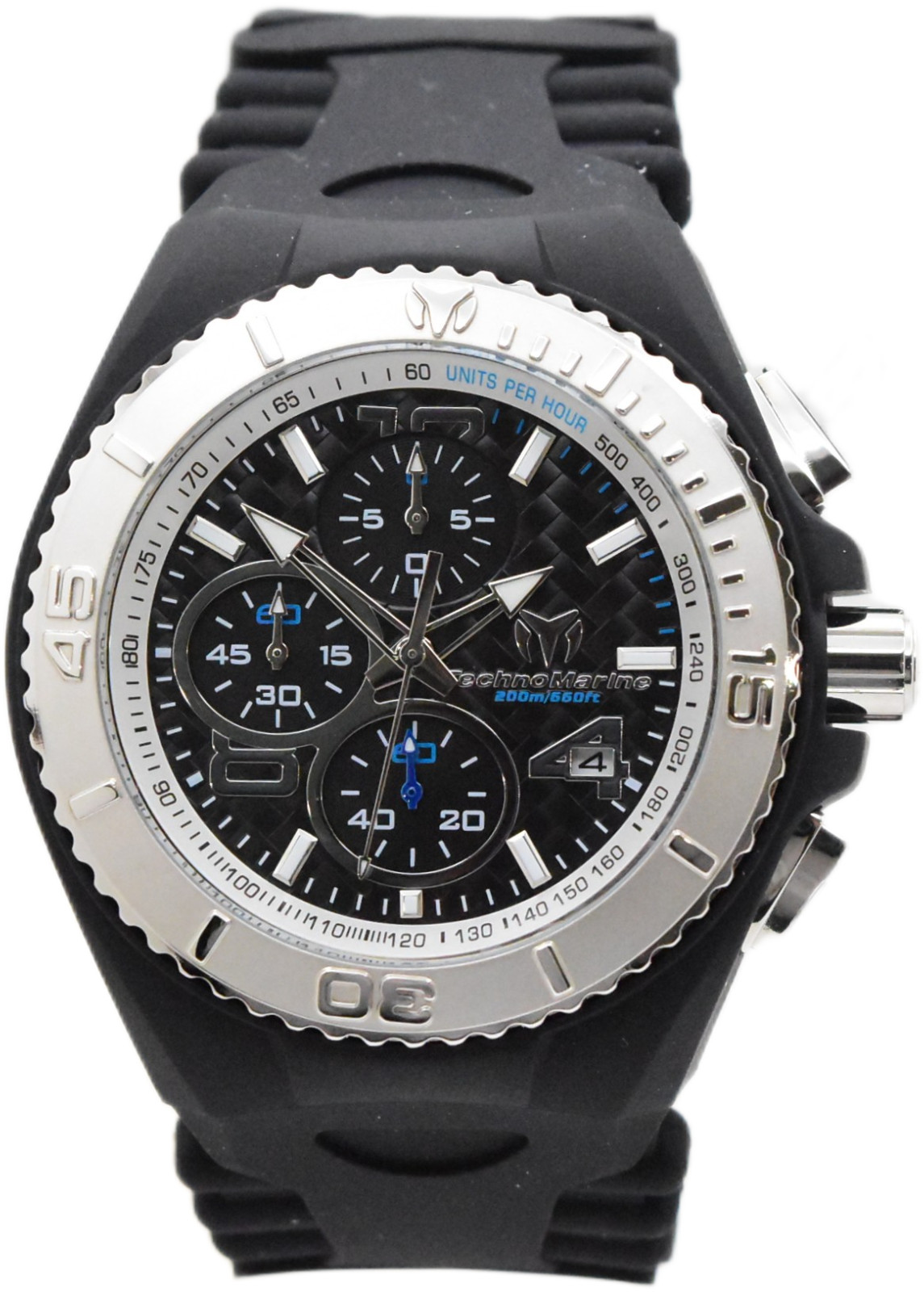 TechnoMarine Cruise JellyFish Men’s 46mm Black Dial Chrono Watch TM-115110